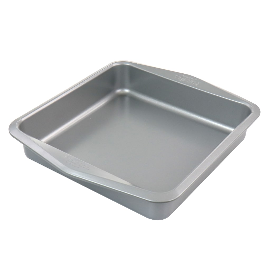 Martha Stewart Carbon Steel Cake Pan, 9in, Gray