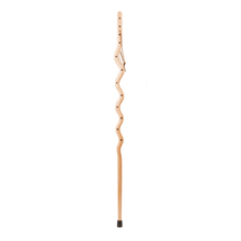 Load image into Gallery viewer, Brazos Walking Sticks Southwest Riverbend Maple Walking Stick With Walnut Inlay, 55in