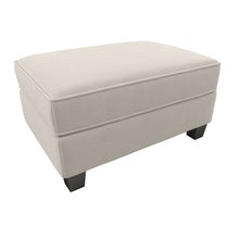 Load image into Gallery viewer, Bush Furniture Stockton Storage Ottoman, Light Beige Microsuede Fabric, Standard Delivery