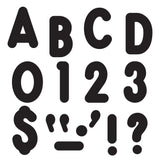 TREND Ready Letters, Billboard Uppercase, 7in, Black, Pack Of 105