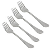 Gibson Home Graylyn 4-Piece Cutlery Set, Salad Forks, Silver