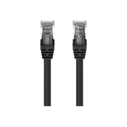 Belkin 5ft CAT6 Ethernet Patch Cable Snagless, RJ45, M/M, Black - Patch cable - RJ-45 (M) to RJ-45 (M) - 5 ft - UTP - CAT 6 - molded, snagless - black - for Omniview SMB 1x16, SMB 1x8; OmniView SMB CAT5 KVM Switch