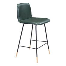 Load image into Gallery viewer, Zuo Modern Var Counter Chair, Green/Black/Gold