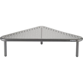 Allsop Metal Art Corner Monitor Stand, Silver (29191) - 40 lb Load Capacity - 20in Width - Powder Coated - Steel - Pewter