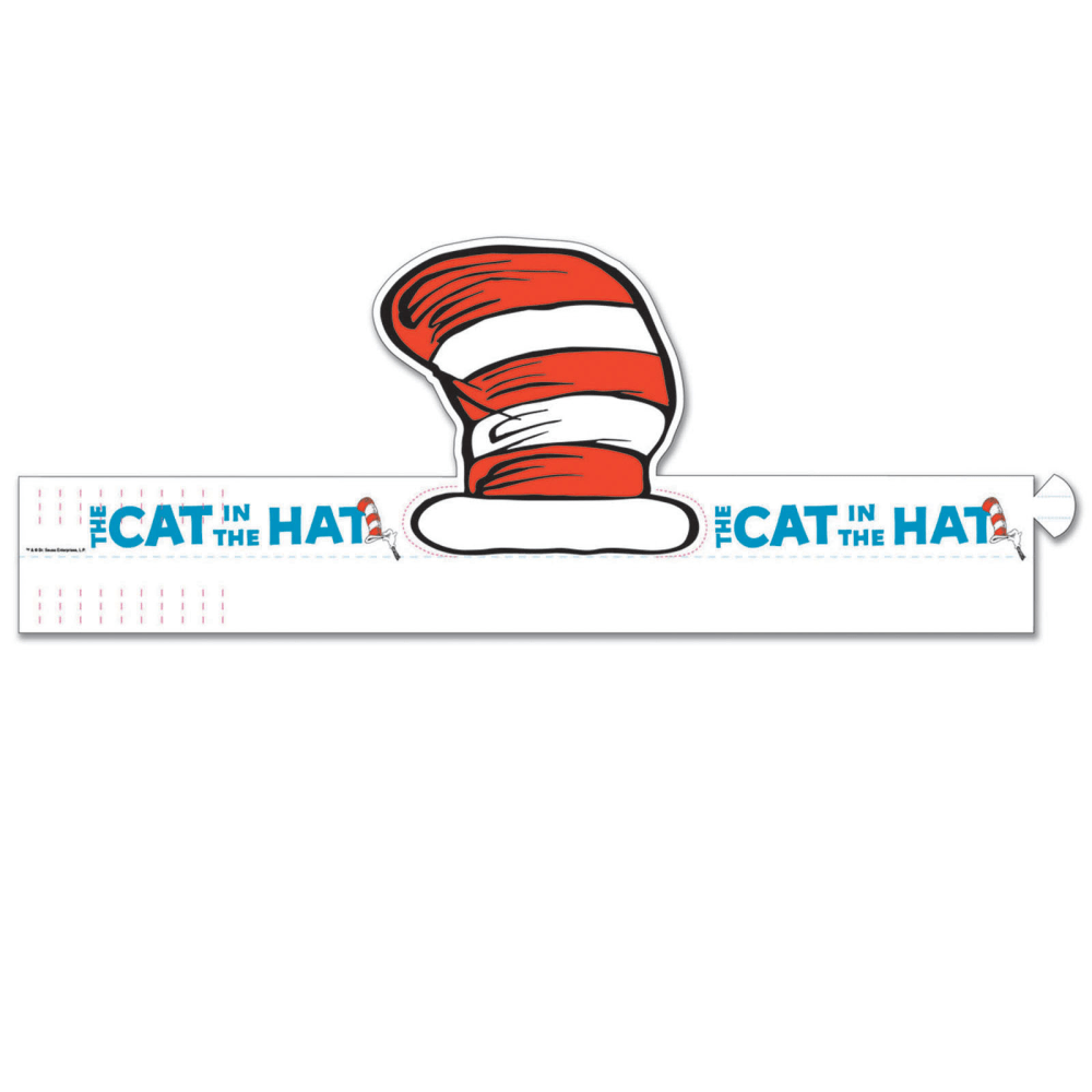 Eureka Dr. Seuss Cats Hat Wearable Cut-Out Hats, Grades PreK-6, Pack Of 32