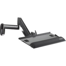 Load image into Gallery viewer, Chief Height-Adjustable Keyboard and Mouse Tray Wall Mount - Black - 10 lb Load Capacity
