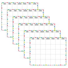 Load image into Gallery viewer, Creative Teaching Press Rainbow Doodles Calendar Charts, 22in x 17in, Multicolor, Pack Of 6 Charts
