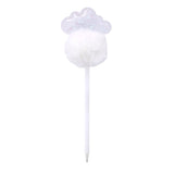 Office Depot Brand Pom Pom Ballpoint Pen, Medium Point, 0.7 mm, White Barrel, Black Ink