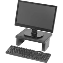 Load image into Gallery viewer, DAC Height Adjustable LCD/TFT Monitor Riser - 66 lb Load Capacity - Flat Panel Display Type Supported - 4.8in Height x 13in Width x 10.5in Depth - Black