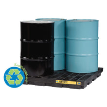 Load image into Gallery viewer, Justrite EcoPolyBlend Accumulation Center, 4-Drum, Yellow