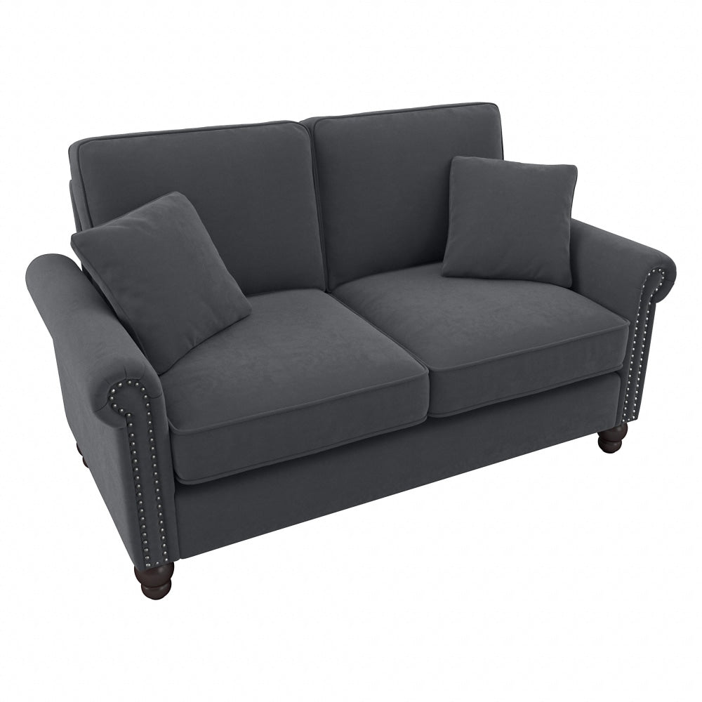 Bush Furniture Coventry 61inW Loveseat, Dark Gray, Standard Delivery