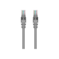 Belkin 1ft CAT6 Ethernet Patch Cable Snagless, RJ45, M/M, Gray - Patch cable - RJ-45 (M) to RJ-45 (M) - 1 ft - UTP - CAT 6 - molded, snagless - gray - for Omniview SMB 1x16, SMB 1x8; OmniView SMB CAT5 KVM Switch