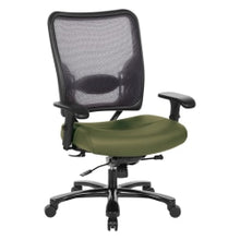 Load image into Gallery viewer, Office Star 75 Series Big &amp; Tall Ergonomic Double AirGrid Back And Custom Fabric Seat Chair, Sage