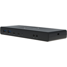 Load image into Gallery viewer, VisionTek VT4500 USB / USB-C Dual Monitor 4K Docking Station with 60W Power Delivery - 4 x USB 3.0 - 2x USB-C - 2x HDMI -2x DisplayPort - RJ-45 Ethernet - Audio Line In - Audio Line Out - Dock for Windows, Apple Mac including M1, Chromebook - Displaylink