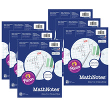 Load image into Gallery viewer, Pacon MathNotes Graphing Paper, 8-1/2in x 11in, White, 150 Sheets Per Pack, Set Of 6 Packs