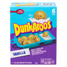 Betty Crocker Dunkaroos Vanilla Cookies And Frosting, 1.5 Oz, Case Of 5 Boxes