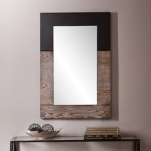 Load image into Gallery viewer, Holly &amp; Martin Wagars Wall Mirror, 36inH x 24inW x 1 3/4inD, Black/Burnt Oak
