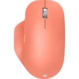 Microsoft Bluetooth Ergonomic Mouse - Wireless - Bluetooth - 2.40 GHz - Peach - Scroll Wheel - 5 Button(s) - 3 Programmable Button(s) - Right-handed Only