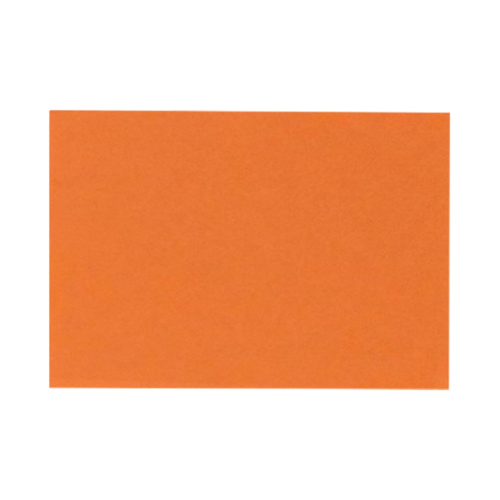 LUX Flat Cards, A7, 5 1/8in x 7in, Mandarin Orange, Pack Of 1,000