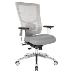 Office Star ProGrid Mesh Mid-Back Managers Chair, White/Jade