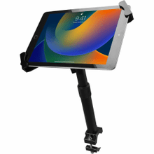 Load image into Gallery viewer, CTA Digital Height-Adjustable Tube-Grip Security Mount for 7-14 Inch Tablets - Height Adjustable - 7in to 14in Screen Support - 1