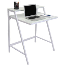 Load image into Gallery viewer, LumiSource 2-Tier 32inW Computer Desk, White
