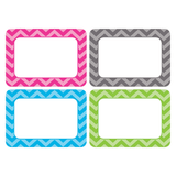 Teacher Created Resources Chevron Name Tags, 3 1/2in x 2 1/2in, Multicolor, Pack Of 180