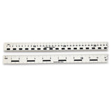 Learning Advantage Flexible Plastic Meter Sticks, 39 3/8in, Black/White, Pack Of 12