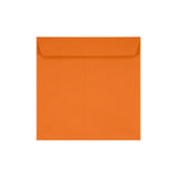 LUX Square Envelopes, 7 1/2in x 7 1/2in, Peel & Press Closure, Mandarin Orange, Pack Of 50