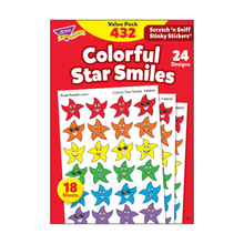 Load image into Gallery viewer, Trend Stinky Stickers, Smiley Stars, Pack Of 432