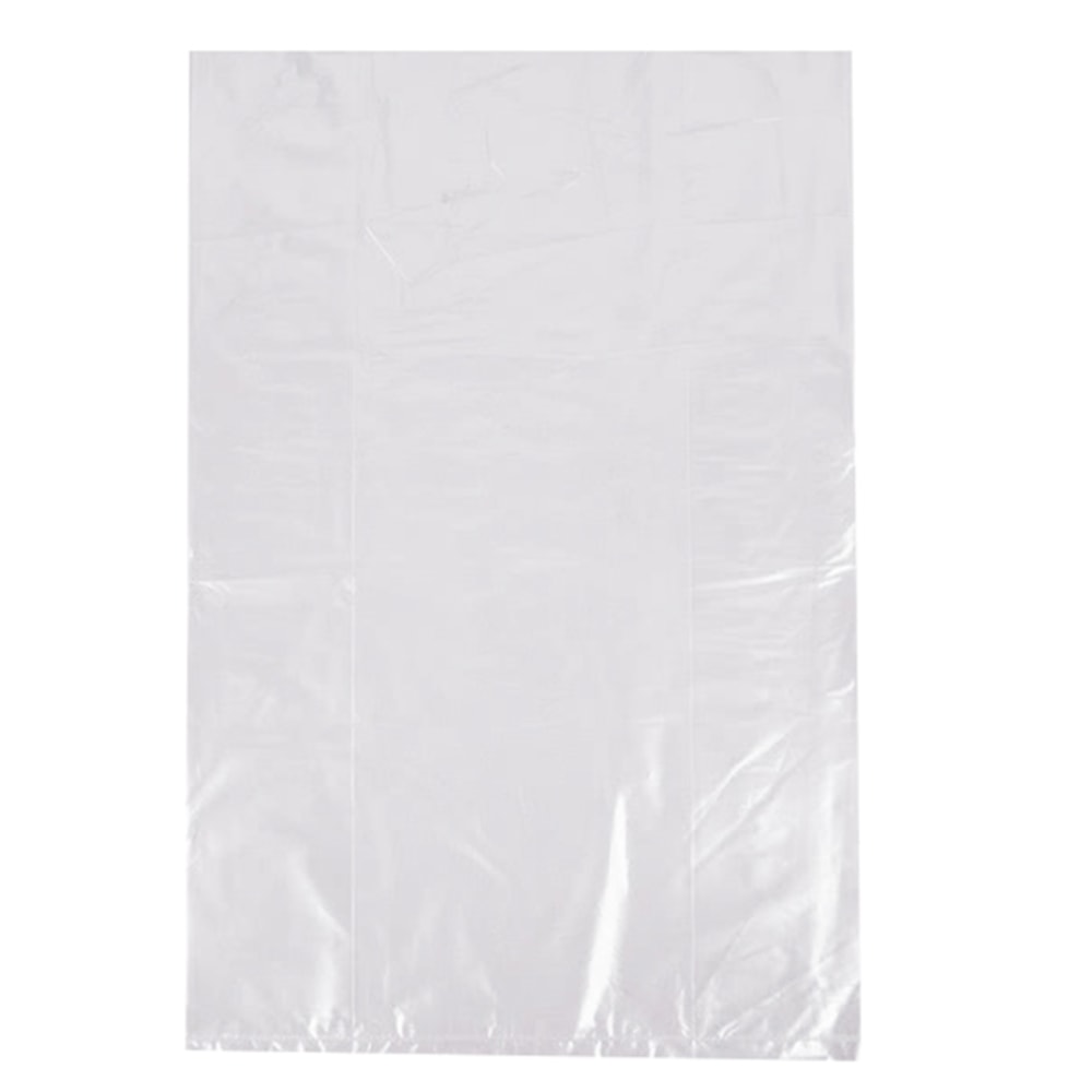 TUF-R LLDPE Bags, Gusset, 8inH x 4inW x 12inD, Clear, 100 Bags Per Pack, Carton Of 10 Packs