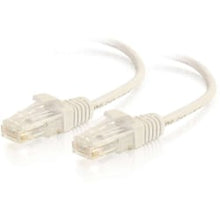 Load image into Gallery viewer, C2G 3ft Cat6 Snagless Unshielded (UTP) Slim Ethernet Cable - Cat6 Network Patch Cable - PoE - White - 3 ft Category 6 Network Cable for Network Device - First End: 1 x RJ-45 Network - Male - Second End: 1 x RJ-45 Network - Male - Patch Cable