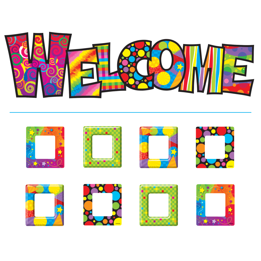 TREND Razzle-Dazzle Welcome Bulletin Board Set, Multicolor, Pre-K - Grade 12