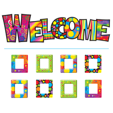Load image into Gallery viewer, TREND Razzle-Dazzle Welcome Bulletin Board Set, Multicolor, Pre-K - Grade 12
