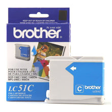 Load image into Gallery viewer, Brother LC51 Cyan Ink Cartridge, LC51C