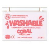 Ready 2 Learn Washable Stamp Pad, Coral, Pack Of 6