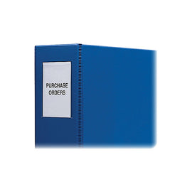 C-Line Self-Adhesive Binder Label Holders, For 2in Binders, CLI70023, Clear, Pack Of 12