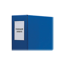 C-Line Self-Adhesive Binder Label Holders, For 2in-3in Binders, CLI70025, Clear, Pack Of 12