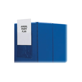 C-Line Self-Adhesive Binder Label Holders, For 4in-5in Binders, CLI70035, Clear, Pack Of 12