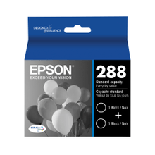 Load image into Gallery viewer, Epson 288 DuraBrite Black Ink Cartridges, Pack Of 2, T288120