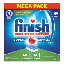 Load image into Gallery viewer, Finish Powerball Dishwasher Tabs, Fresh Scent, 85 Tabs Per Box, Case Of 4 Boxes