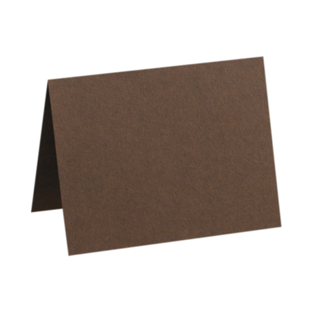 LUX Folded Cards, A2, 4 1/4in x 5 1/2in, Chocolate Brown, Pack Of 500