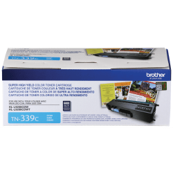 Brother TN-339 Cyan High Yield Toner Cartridge, TN-339C