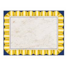 Load image into Gallery viewer, Hayes Certificate Paper With Gold Ribbon Border, 8 1/2in x 11in, 20 Lb, Cream, 50 Sheets