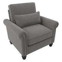 Load image into Gallery viewer, Bush Furniture Coventry Accent Chair With Arms, French Gray Herringbone, Standard Delivery