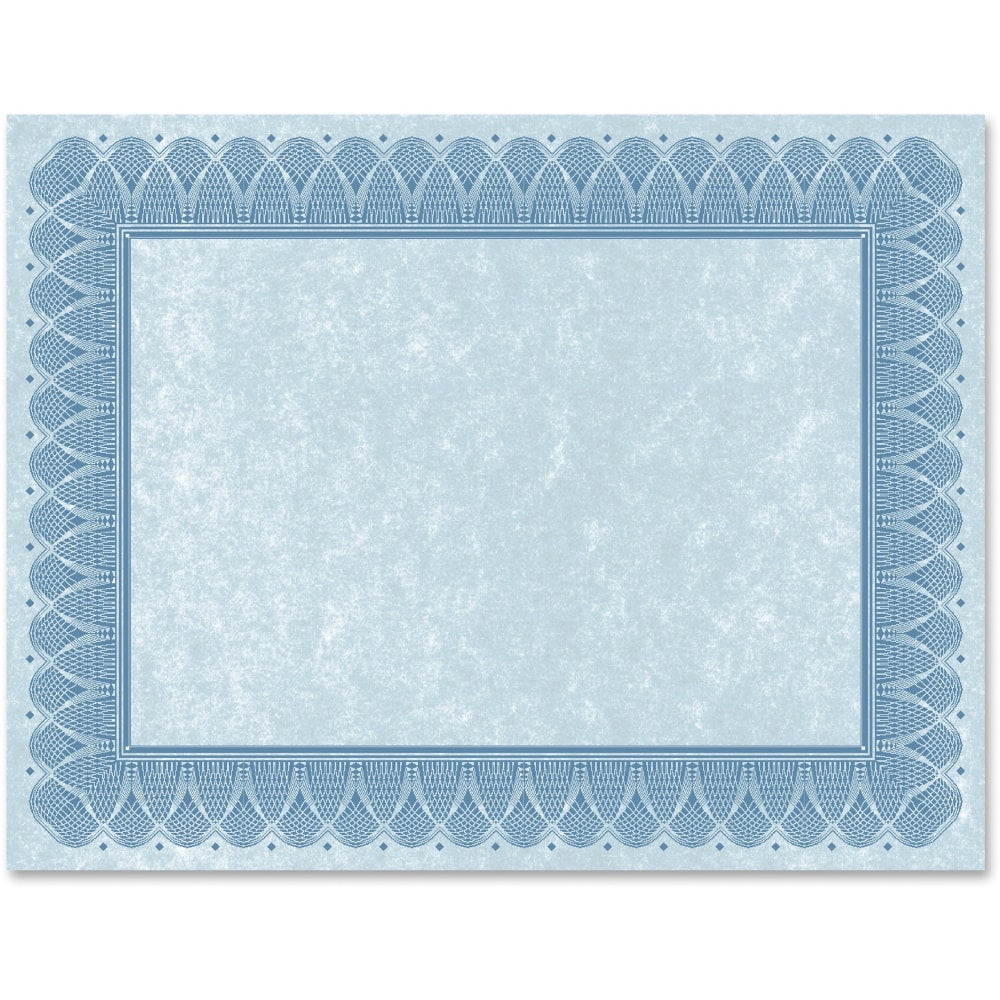 Geographics Traditional Award Certificates - 24 lb Basis Weight - 8.5in x 11in - Laser, Inkjet Compatible - Blue - 100 / Pack