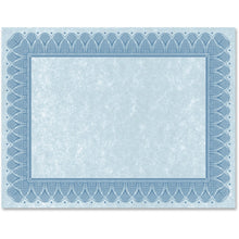 Load image into Gallery viewer, Geographics Traditional Award Certificates - 24 lb Basis Weight - 8.5in x 11in - Laser, Inkjet Compatible - Blue - 100 / Pack