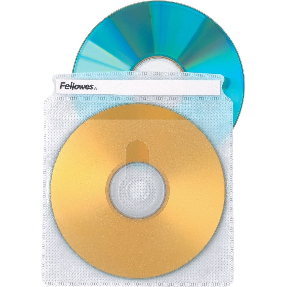 Fellowes Double-Sided CD Sleeves, Pack Of 25