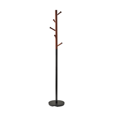 Load image into Gallery viewer, Adesso Arbor Coat Rack, 69inH x 12inW x 12inD, Black/Walnut