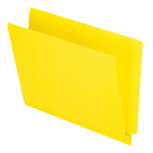 Load image into Gallery viewer, Pendaflex Color Straight-Cut End-Tab Folders, 8 1/2in x 11in, Letter Size, Yellow, Pack Of 100